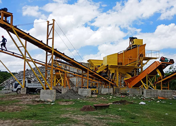 100 Tons per Hour River Rock Crushing Production Line Started Operation in North Luzon