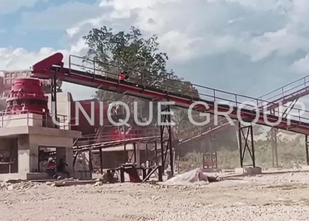 the 200-250t/h crusher plant has been installed successfully and started to run in Indonesia