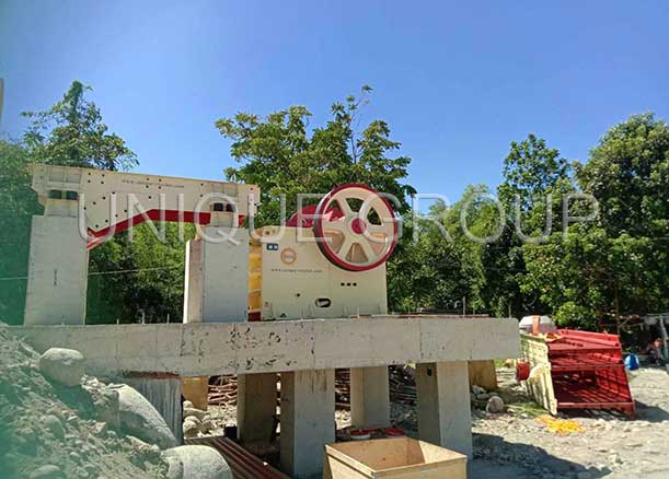 a whole set of 100tph stone crusher plant is being installed in Philippines